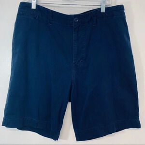 Auth Weathered Gear Mens Shorts 36 Chinos Navy Cotton Pockets Inseam 9”